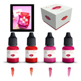 Kit Lips Collection Rbkollors Premium 4 Cores 10ml Anvisa