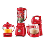 Kit Liquidificador Espremedor E Batedeira - Kt-202-r Mondial