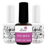 Kit Lirió Base Gel Polish Uv Top Coat Primer Unhas Acrygel