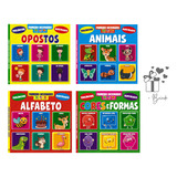 Kit Livrinhos Primeiro Dicionário Infantil Trilíngue Ilustrado Aprendendo Português Inglês E Espanhol 