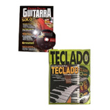 Kit Livro Como Tocar Guitarra + Aprenda Tocar Teclado C Dvds