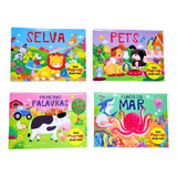 Kit Livro Infantil 3d Pop Up Livro De Animais Primeiras Palavras Livro Para Crianças