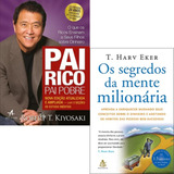 Kit Livros Pai Rico Pai Pobre + Os Segredos Mente Milionaria