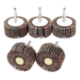 Kit Lixa Rotativa Haste 1/4 - Grana 80 50mmx20mm 5 Peças