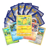 Kit Lote 50 Cartas Pokémon Original Copag Com 5 Brilhantes