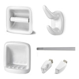 Kit Louça Papeleira Louça Para Banheiro Branco Icasa