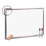 Kit Lousa Quadro Branco 100x80 + 2 Marcadores E Apagador