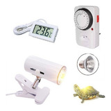 Kit Luminária Cerâmica Lâmpada Uva Uvb 25w 220v Temporizado