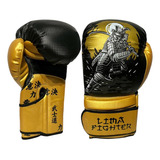 Kit Luva Boxe/ Muay Thai P/treinos Soco Lima Fighter Treinos