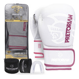 Kit Luva De Boxe Muay Thai Fx2 Bandagem + Bucal - Pretorian