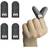 Kit Luva De Dedo Gamer Memo Original 50% Fibra De Prata Top