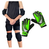 Kit Luva Goleiro Wk Joelheira E Cotoveleira Premium Infantil