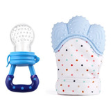 Kit Luva Mordedora E Chupeta Alimentadora Bebe Infantil Bllw