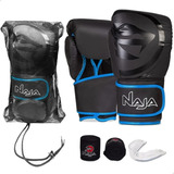 Kit Luva Muay Thai Boxe Naja