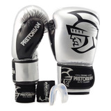 Kit Luva Pretorian Elite Boxe Muay Thai + Bandagem + Bucal