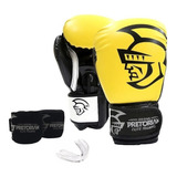 Kit Luvas Linha Elite Training - Boxe Muay Thai - Pretorian