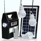 Kit Luz Solar Portátil Usb Recarregável