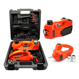 Kit Macaco Elétrico 4 Em 1 Lanterna Compressor Chave Impacto