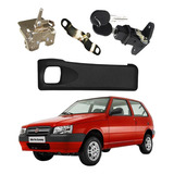 Kit Maçaneta Tranca E Miolo Porta Malas Uno 96 97 98 99 2000