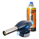 Kit Maçarico Culinário Cozinha Portátil + 1 Gás Refil Ntk