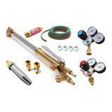Kit Maçarico De Corte + Bico+válvula + Mangueira+reguladores
