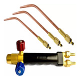 Kit Maçarico De Solda 200 + 3 Extensões Glp Nº 2/ 4 /6