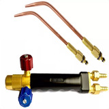 Kit Maçarico De Solda 200 Sm + Extensão Bico Glp Nº 4 + Nº 6