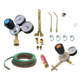 Kit Maçarico De Solda Mod. 200 Oxigênio E Glp 13 Kg + 2 Ext.