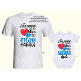 Kit Mãe E Filho Personalizado Meu