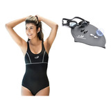 Kit Maiô Just Fit + Óculos + Tampão + Touca - Hammerhead
