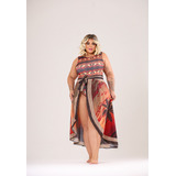 Kit Maiô/body Feminino Com Pareo Saída De Banho Plus Size