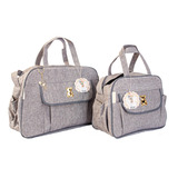 Kit Mala Bolsa Maternidade Reforçada Impermeável 2pcs Cores