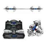 Kit Maleta Completa Dumbbell Com Halteres