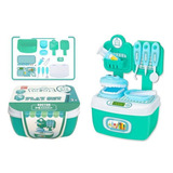 Kit Maleta Dentista Infantil Com Dentadura E Acessorios