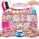 Kit Maleta Pote Para Fazer Colar E Pulseira Infantil P10