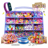 Kit Maleta Pote Para Fazer Colar E Pulseira Infantil Rp