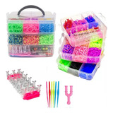 Kit Maleta Tear 4000 Elásticos Loom Band - Pulseira Completo