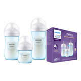 Kit Mamadeira Avent Pétala Azul 125,260,330 Ml, Philips