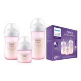 Kit Mamadeira Avent Pétala Rosa 125,260,330 Ml, Philips