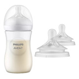 Kit Mamadeira Pétala Avent 260 Ml + Bico (2 Un) Pétala 6m+ 