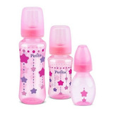 Kit Mamadeira Petita C/03 Rosa 240ml