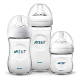 Kit Mamadeiras Pétala Anticólica Com 3 125/260/330ml Avent
