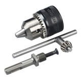 Kit Mandril Rosca 13l 1/2 X 20 + Adaptador Sds-plus Ldi