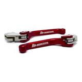 Kit Manete Tornado Retratil Biker Vermelho Motocross Trilha