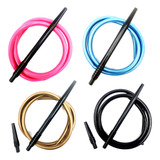 Kit Mangueira Silicone Narguile Anti Chamas Slim Com Piteira