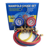 Kit Manifold R22/134/404/407c C/3mangueiras 90cm Ct536g-b