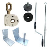 Kit Manivela Redutor Mancal Bucha Toldo Cortina Retratil