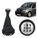 Kit Manopla Bola De Cambio + Coifa Cambio Citroen C3 2011