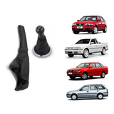 Kit Manopla Cambio + Manopla Freio De Mão C/ Coifa Vw Gol G3