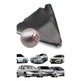 Kit Manopla E Coifa Type R Honda New Civic Si Fit 5 Marchas 